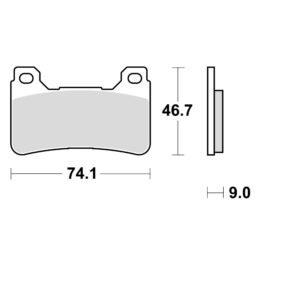 Disk pločice TRW MCB755CRQ ( TRACK - CARBON )
