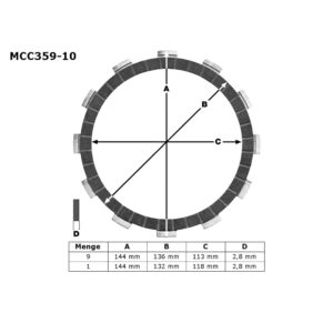 Lamele TRW MCC359-10 set