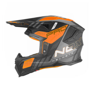 Kaciga NOX Cross N634 STORM narandžasto mat crna