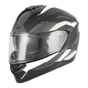 Kaciga NOX Full Face sa naočarima N304 S REVO WHITE MATT BLACK