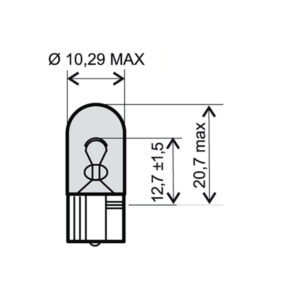 Sijalica 12V 5W ubodna RMS