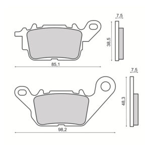 Disk pločice Yamaha N-Max 125-150cc RMS ( MCB892 )