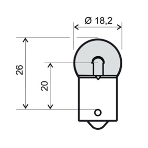 Sijalica 12V 10W BA15S G18 RMS