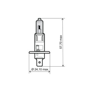 Sijalica 12V 55W H1 Xennon plava RMS