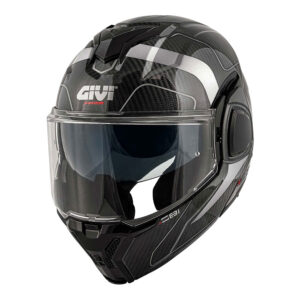 Kaciga GIVI Flip Up X36 CARBON sivo crna